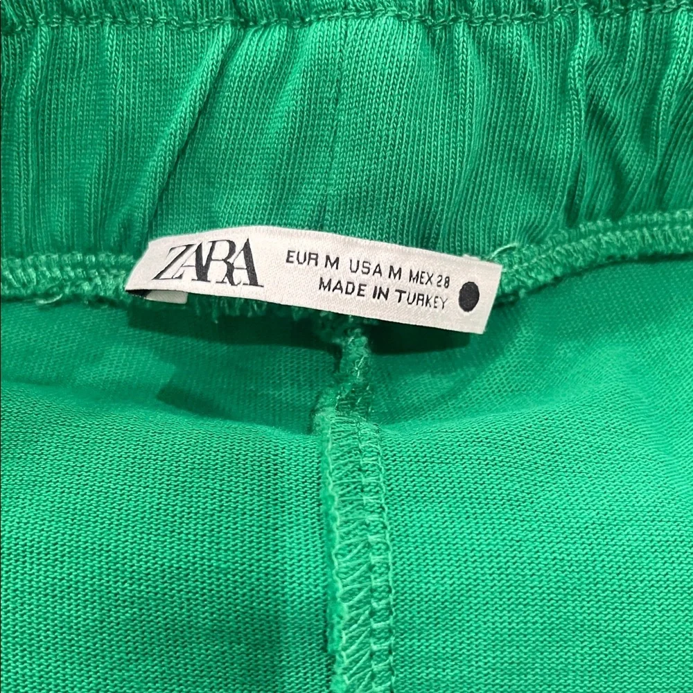 Zara Green Wide Leg Pants - Picture 3 of 3